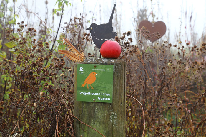 Plakette vogelfreundlicher Garten